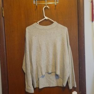 Thick gray sweater
